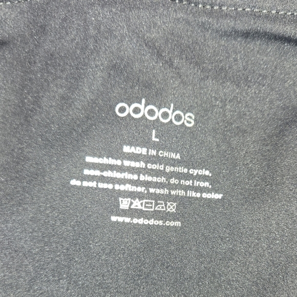 NWT Ododos Womens Athletic Skort Skirt Black Tennis Golf Beach Women's Size L - Picture 6 of 6